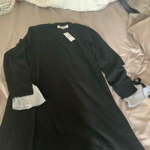 Brand new black sweater shirt dress